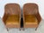 Rattan Bucket Lounge Chairs With Goldenrod Velvet Seat Pads, Pair For Sale - Image 9 of 12