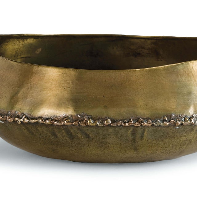 Traditional Regina Andrew Bedouin Bowl Large in Brass For Sale - Image 3 of 6