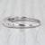 Modern 0.39ctw Classic Diamond Wedding Band 18k White Gold Stackable Anniversary Ring, Size 6.75 For Sale - Image 3 of 8
