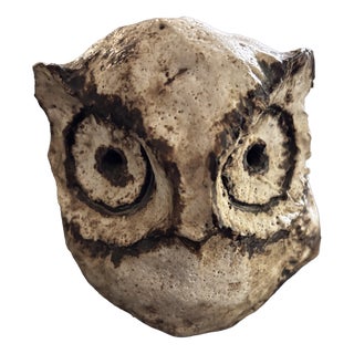 Ceramic Owl by Sabine Puschmann in Stoneware, 2000 For Sale