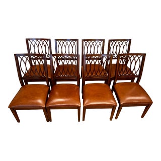 Modern Regency Dining or Accent Chairs, Sold in Pairs For Sale