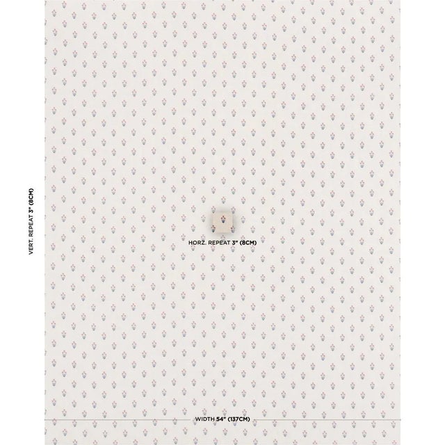 This sweet small-scale floral fabric was inspired by traditional block prints. Screen-printed by hand on a soft linen...