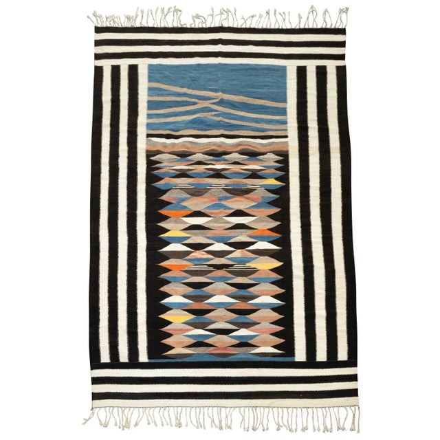 2020s Moroccan Flatweave Ahknif Area Rug - 10'10" X 7'3" For Sale - Image 13 of 13