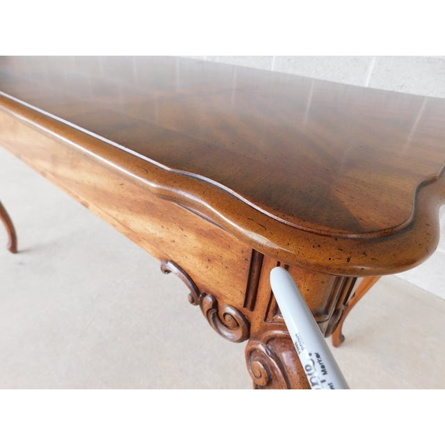 Weiman Tables French Louis XV Style ⁣⁣⁣Parquetry Inlaid Writing Desk 52"w For Sale - Image 17 of 18