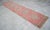 Textile Vintage Turkish Runner Rug Hand-Knotted Coral Pink Hallway Runner Authentic Oushak Rug 3x13 Ft Approx For Sale - Image 7 of 13