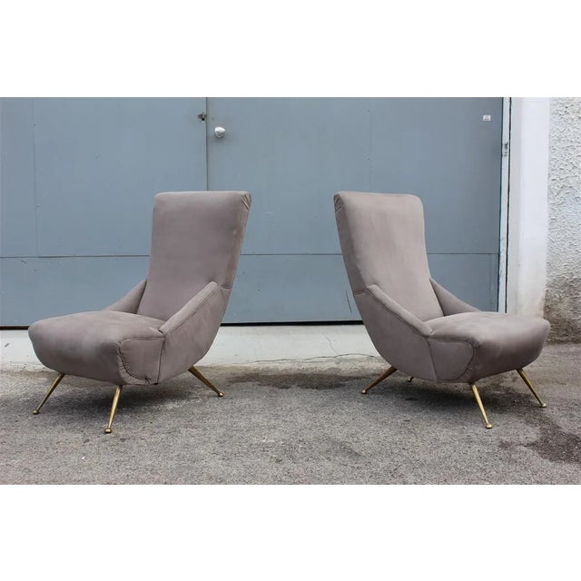 Set of Small Italian Boomerang Lounge Chairs, 1950s For Sale - Image 12 of 12