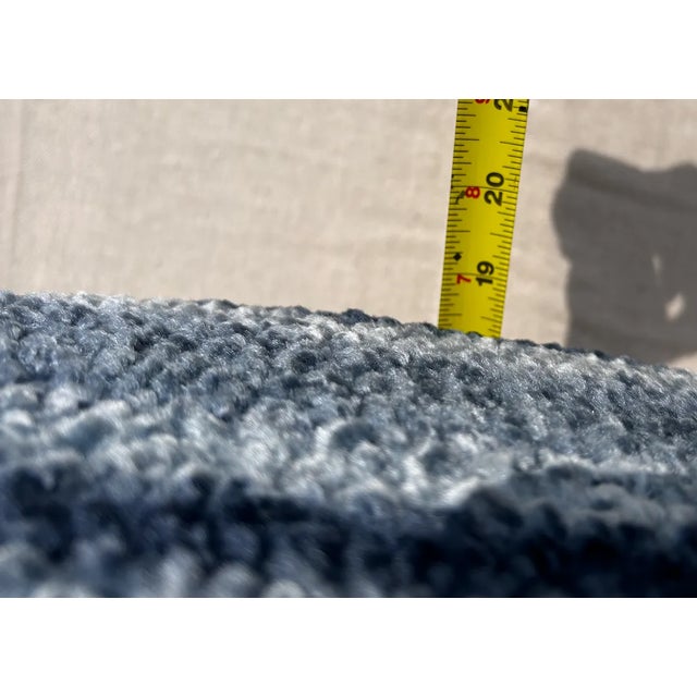 Surrealist Style Bench in Blue Ombré For Sale In Fayetteville, AR - Image 6 of 8