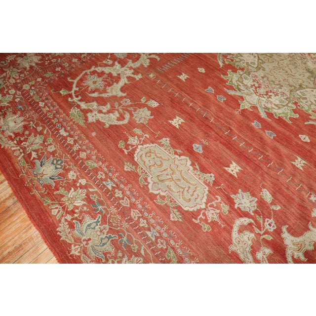 Antique Zabihi Collection Turkish Oushak Rug - 12' x 14' For Sale In New York - Image 6 of 8