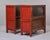 Pair of 19th Century Chinese Gansu Red-Painted Cabinets With Polychrome Floral Decoration For Sale In Detroit - Image 6 of 13