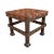 English Early 20th Century English Arts & Crafts Leather Top Stool For Sale - Image 3 of 13