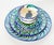 Vintage Granada Spanish Small Fajalauza Blue/Green Pomegranate Bowls, a Pair For Sale - Image 11 of 11