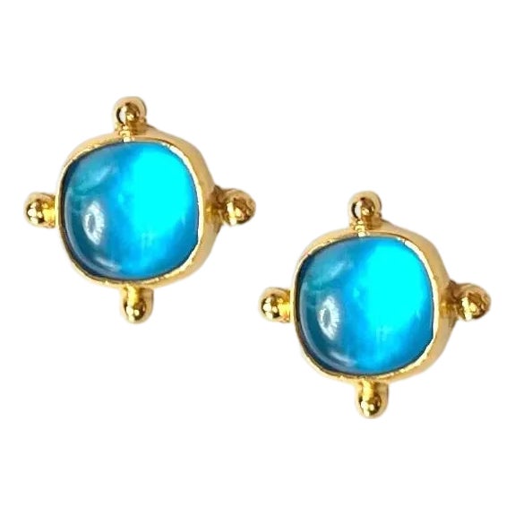 Mini Stud Earring, (Lilac) For Sale