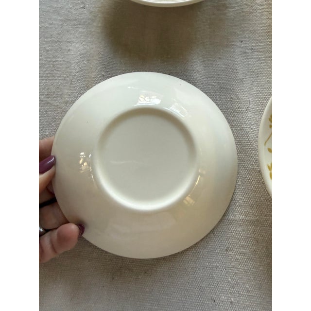 Set of 4 Sheffield Ironstone Golden Meadow 6.25” Small Bowls 1950s Vintage English Ironstone For Sale In Chicago - Image 6 of 6