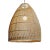 Natural Wicker Basket Bell Lantern Large For Sale