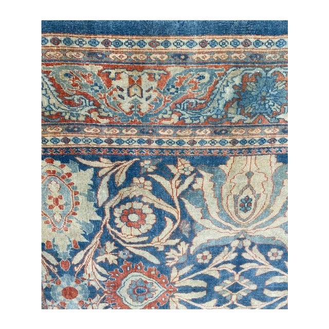 Textile 1990s Vintage Old Persian Sultanabad Area Rug 10x13 For Sale - Image 7 of 8