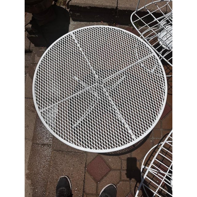 1960s Vintage Homecrest Wired Chairs and Telescoping Coffee Table - Set of 3 For Sale - Image 5 of 7