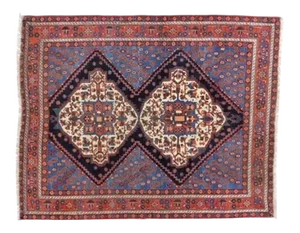 1920's Afshar Rug, 4'7" X 5'9"