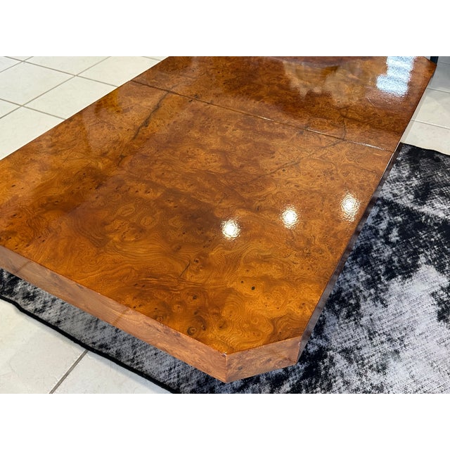 Vintage French Coffee Table in Elm Burl Wood, 1970 For Sale - Image 6 of 18