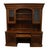 Brown High End Cherry Contemporary Traditional Style 80" Computer Desk / Credenza W. Storage Display Hutch For Sale - Image 8 of 12