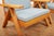 Aqua Armchairs with Wooden Frame and Seat and Back in Fabric, Set of 2 For Sale - Image 8 of 12