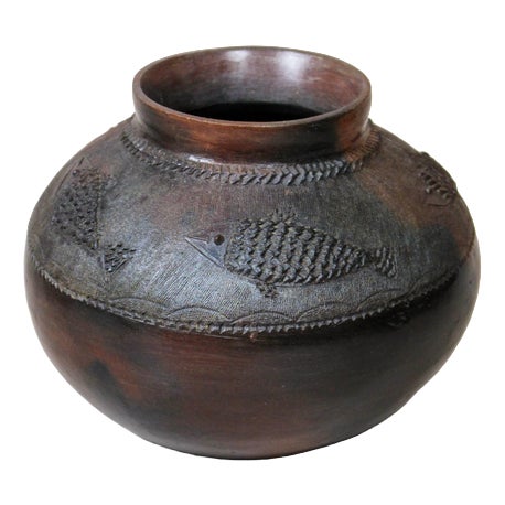 Vintage South African Zulu Pot For Sale
