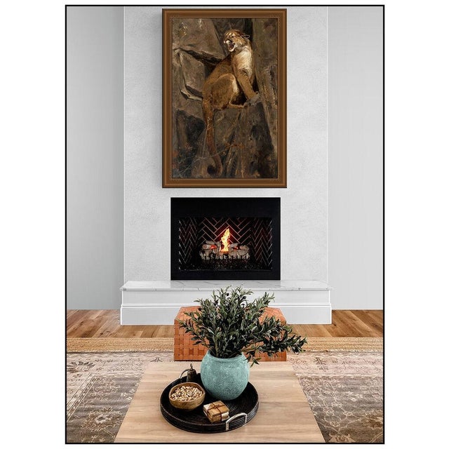 Message us to inquire about custom framing options! (Included for free with every purchase) The artwork here, "Mountain...