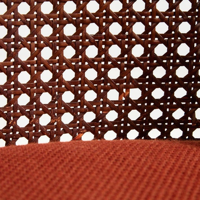 Beech and Rattan Armchair, 1970s For Sale - Image 13 of 15