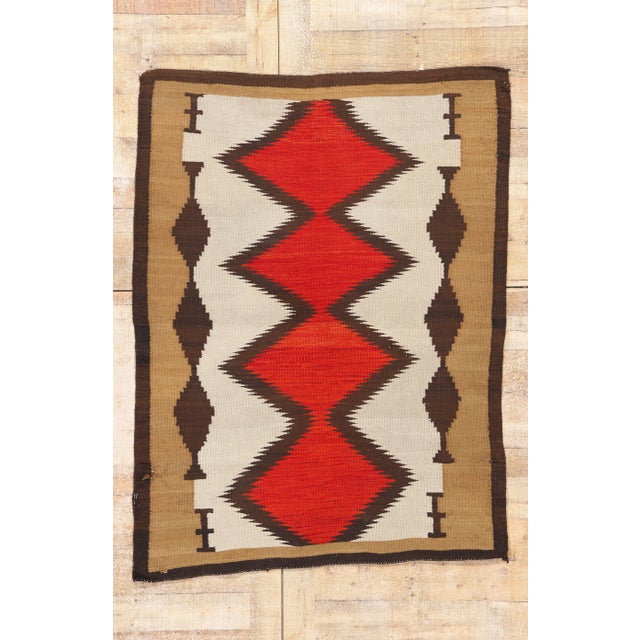Antique Southwest Modern Eye Dazzler Rug, 04'00 X 05'04 For Sale - Image 10 of 10