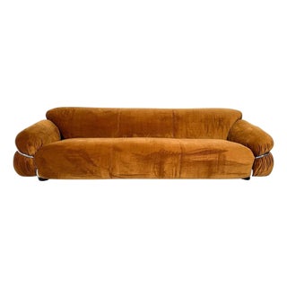 Sesann 3-Seater Sofa attributed to Gianfranco Frattini for Cassina, Italy, 1970s For Sale