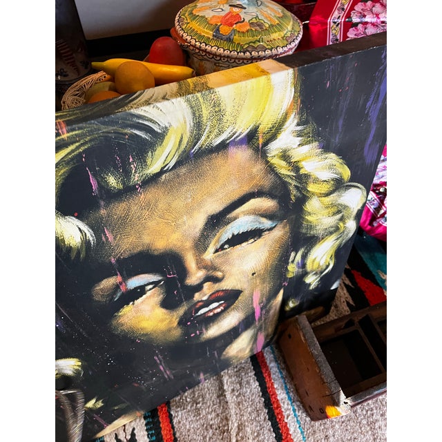 1990s 1990s Modern Paint Style Marilyn Monroe Print Reproduction For Sale - Image 5 of 5
