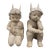 Pair of Early 20th Century Free Standing Carved Wood Cherubs, Putti Angels For Sale