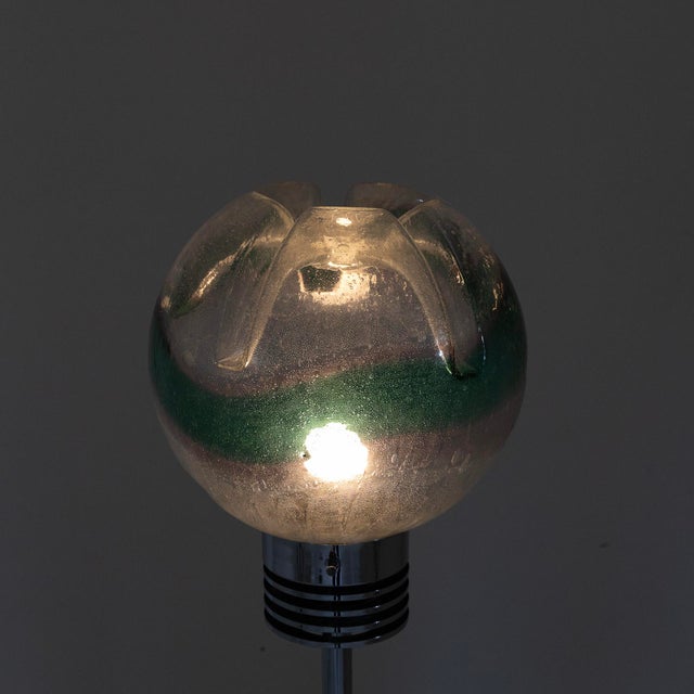 Floor Lamp with Marble Base and Murano Glass, 1950s For Sale - Image 9 of 12