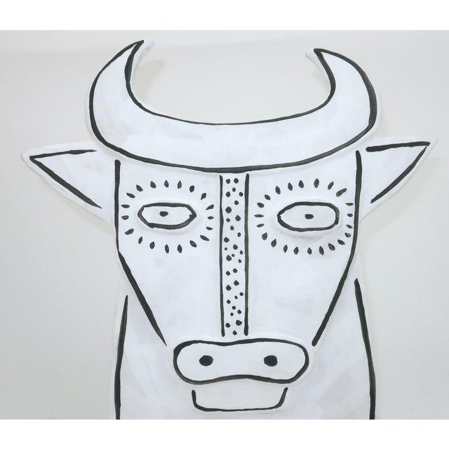 Mid-Century Modern Thomas the Bull Ceramic Vase by Xiang Yang for Currey & Company For Sale - Image 3 of 10