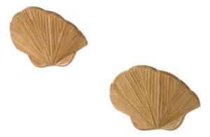 Clam Shell Pencil Reed Rattan Wall Sconce (Set of 2)