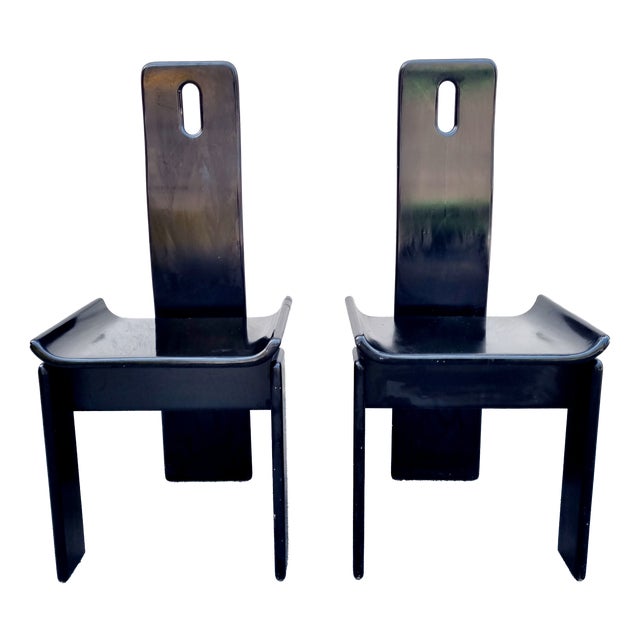 Modern Diago Chairs by Edoardo Landi for Nikol, 1970s, Set of 2 For Sale