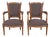 Vintage Louis XVI Style Armchairs in Stained Beech, 1950, Set of 2 For Sale