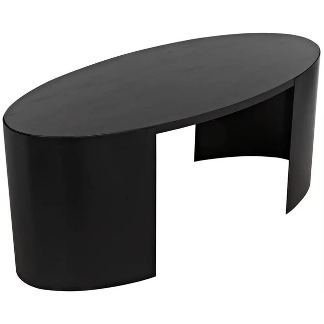 Noir NOIR Marigold Desk, Ebony Walnut with Black Iron For Sale - Image 4 of 5