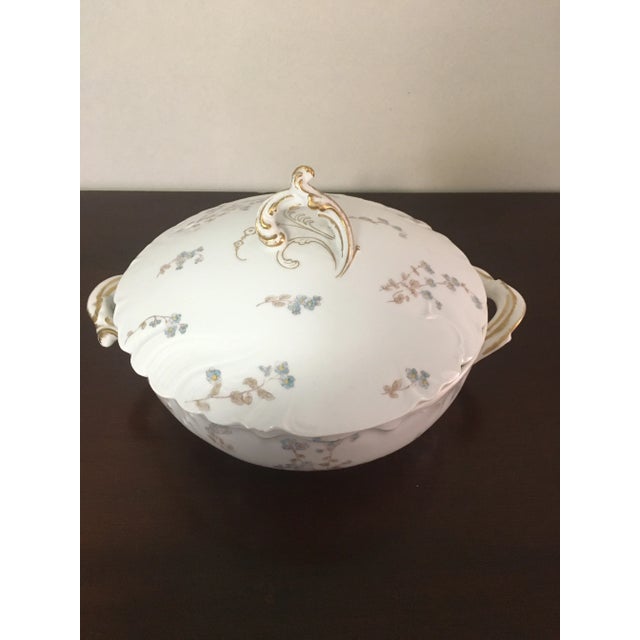 Ceramic Antique Limoges Haviland Covered Vegetable Bowl For Sale - Image 7 of 7