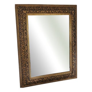 Antique Gilt Overmantle Wall Mirror, 1800s For Sale