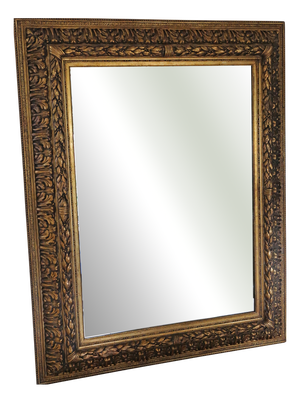Antique Gilt Overmantle Wall Mirror, 1800s
