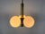 Brass 1960s Mid-Century Modern 3-Arm Opaline Glass and Brass Pendant Lamp by Kaiser, Germany For Sale - Image 8 of 10