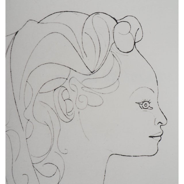 Woman in Profile Lithograph after Pablo Picasso For Sale - Image 3 of 7