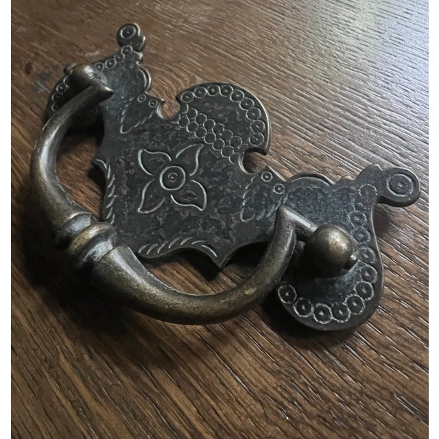 Ralph Lauren Ralph Lauren Antiqued Brass Bail Replacement Pull 3” Centers For Sale - Image 4 of 4