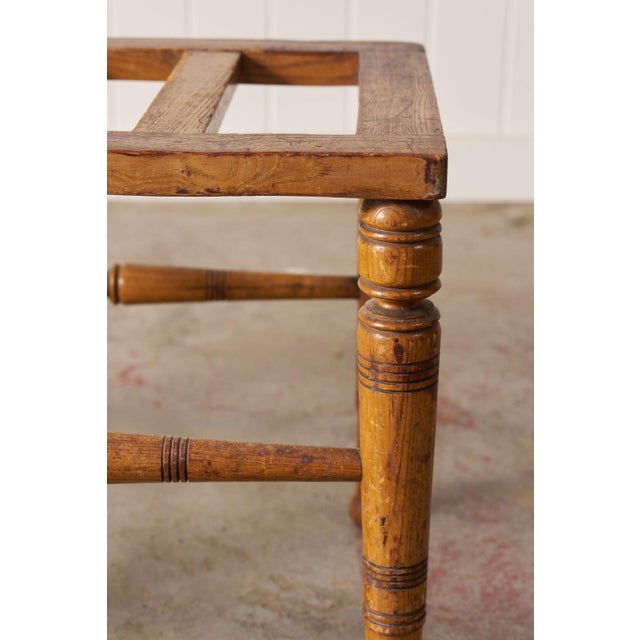 Wood 19th Century Victorian Oak Luggage Rack For Sale - Image 7 of 8