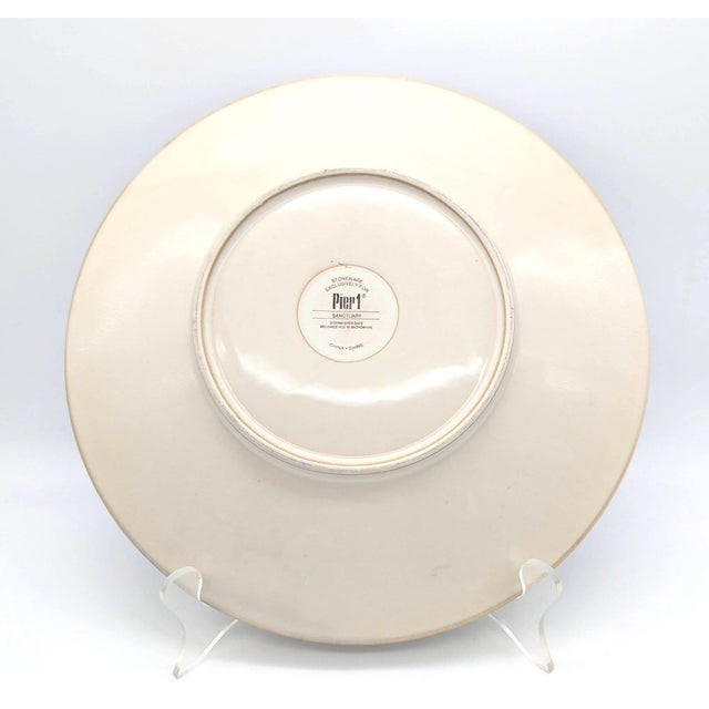 Crate & Barrel Vintage Pier 1 "Sanctuary" Serving Platter For Sale - Image 4 of 11