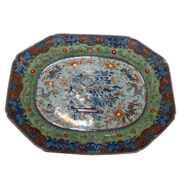 18th Century Clobbered Platter For Sale - Image 9 of 9