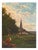 Pastoral Landscape, Oil Painting on Wood Panel, Framed For Sale