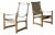 1980s Danish Canvas Sling Safari Chairs For Sale