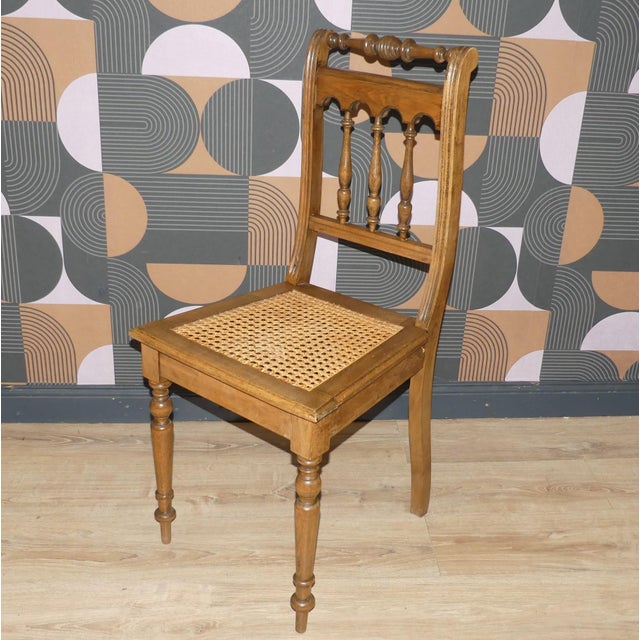 Antique Gründerzeit Chair with Viennese Cane For Sale - Image 6 of 12