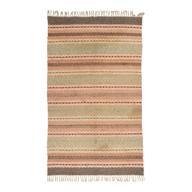 Vintage Swedish Rollakan Rug, 05'11 X 09'10 For Sale